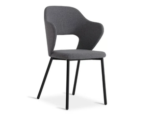 QUINN 689 - Upholstered fabric chair with armrests _ Origins 1971